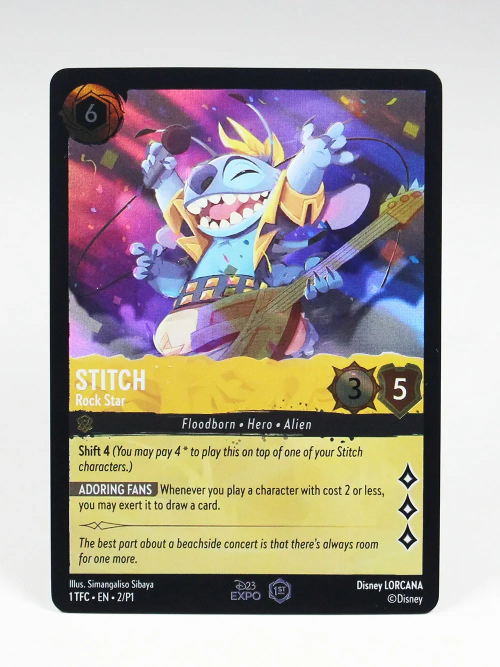 Lorcana Proxy  Chapter 3 stitch French/English expo  –TCG Game Cards