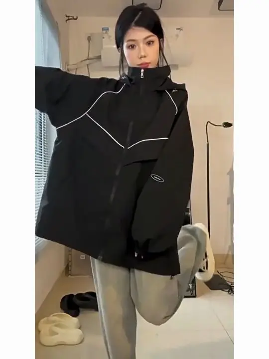 

Бежевые куртки женские с застежкой на талии облегающие модные стильные верхняя одежда на пуговицах с передним карманом чистые простые базовые женские с длинным рукавом