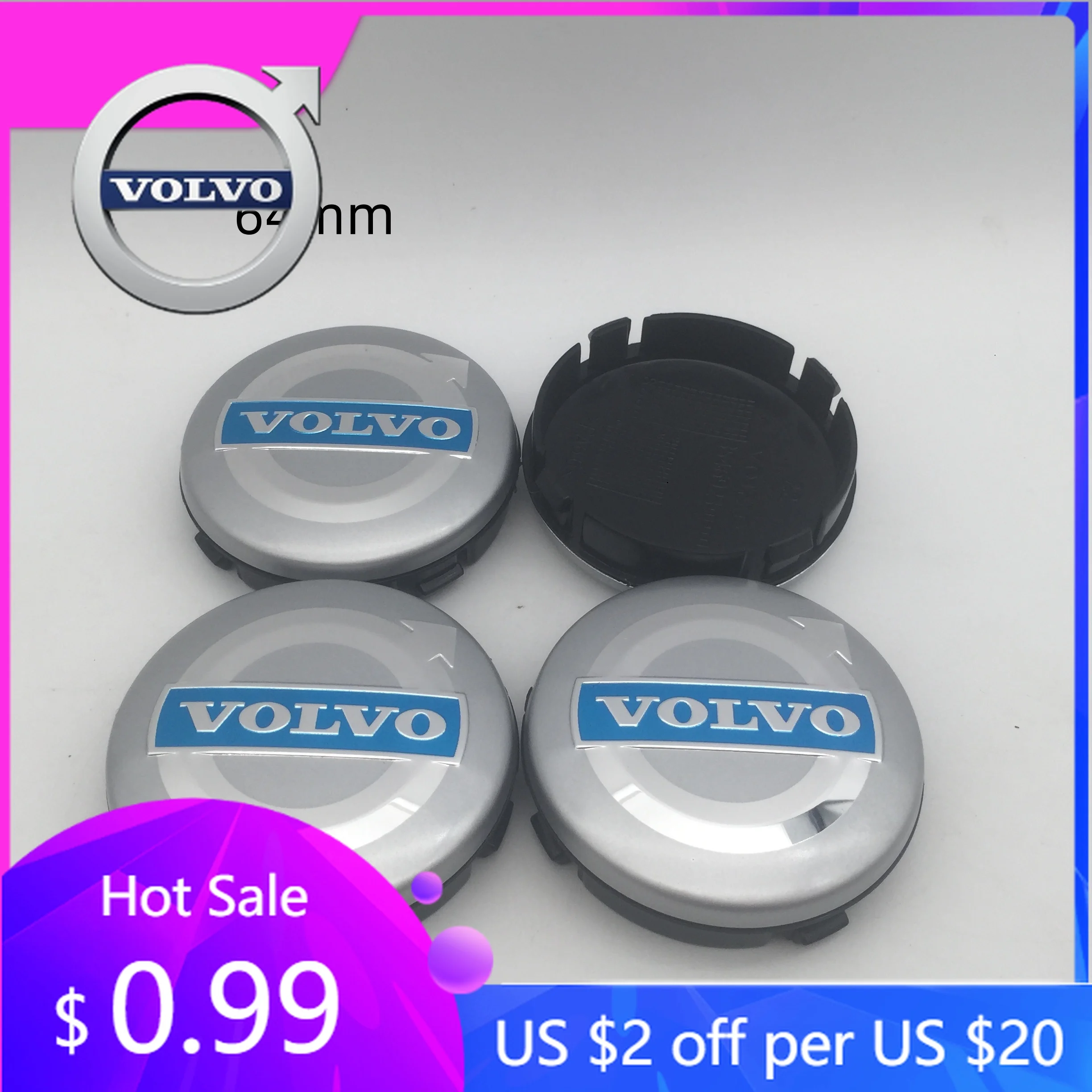 

Колпаки ступиц 20 шт. 3D 64 мм 65 мм для эмблема автомобиля VOLVO, центральная крышка ступицы колеса, крышки значков, наклейки, наклейки, аксессуары для стайлинга
