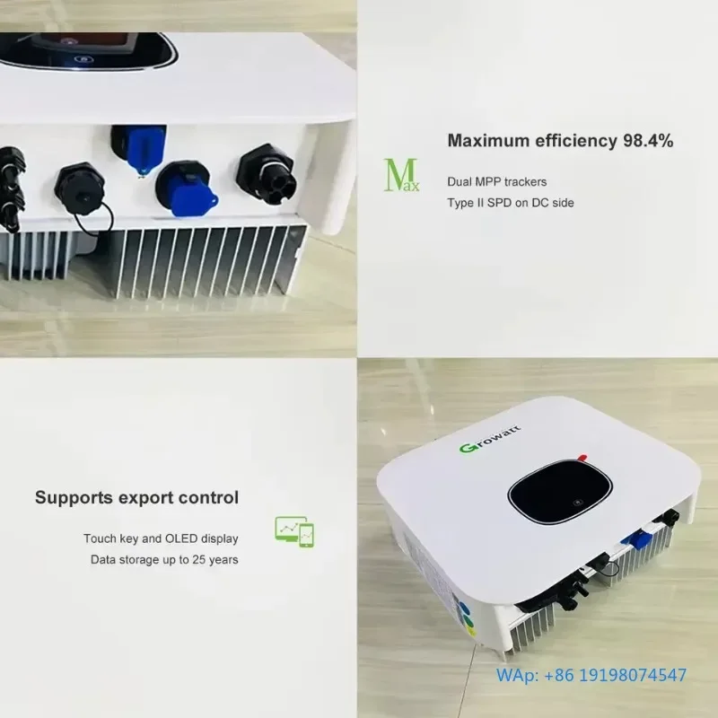 

11.4KW US Version Single Phase Solar Inverter Battery Ready for Solar PV System