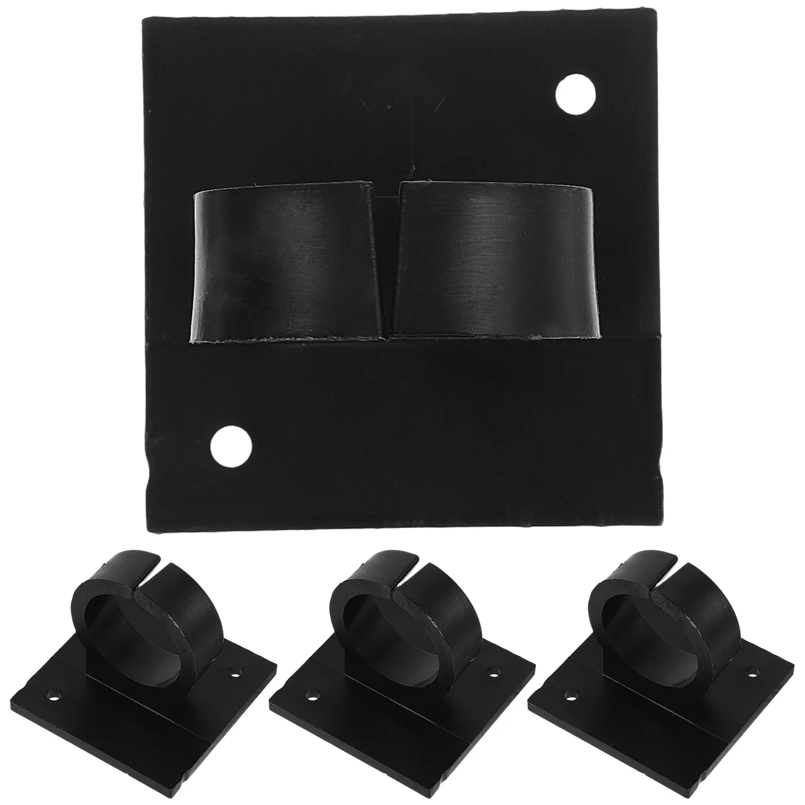 

4Pcs Microphone Clips Logo Flag Station Creative Shape Flexible Mic Holder Clip for Interview Wireless Mic Clamp Accessory