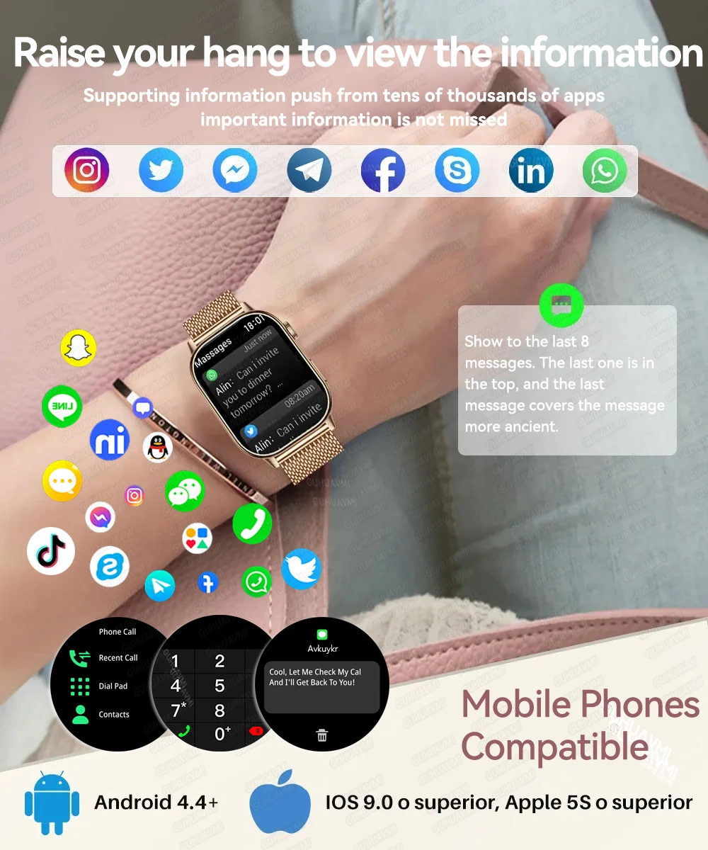 GPS Positioning Smart Watch 240*296 HD AMOLED Screen Ultra Smartwatch Men 100+Sport BT Call Sport Watch Women Exquisite Gift2026
