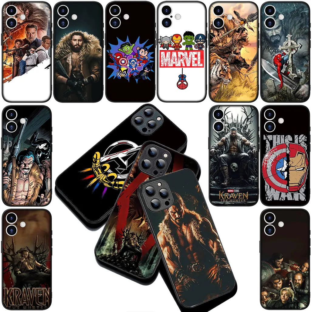 Чехол для телефона Kraven the Poster Hunter Marvel для Xiaomi Redmi A5 9A 9C NFC Note 9 8 7 7A 9T 8T Note8 Note9, гибкий чехол Чехол для телефона Kraven the Poster Hunter Marvel для Xiaomi Redmi A5 9A 9C NFC Note 9 8 7 7A 9T 8T Note8 Note9, гибкий чехол