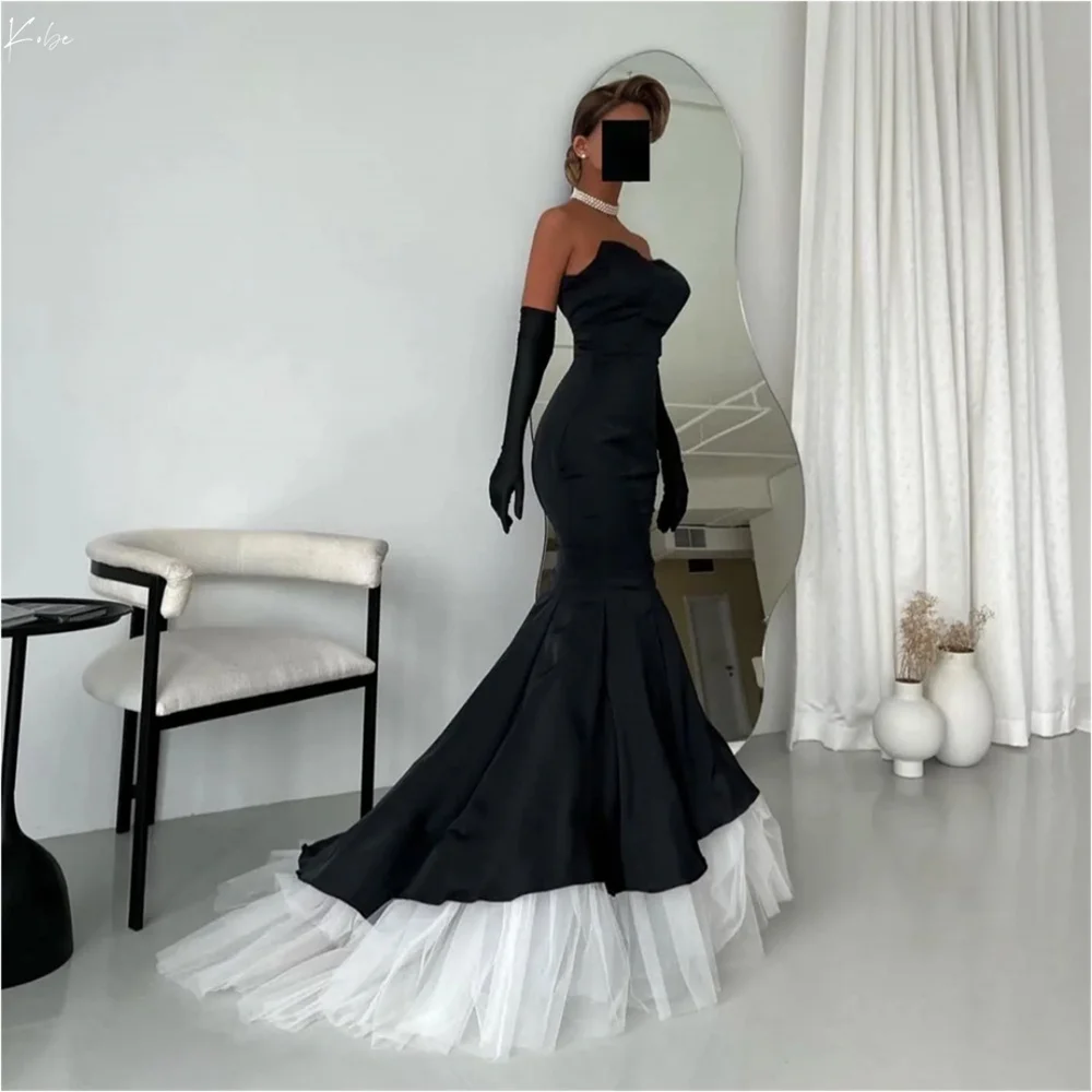 

Kobe Customized Detachable Sleeves Sweep Train Mermaid Prom Dresses Strapless Luxury فساتين سهرة Sexy vestidos de fiesta 2025