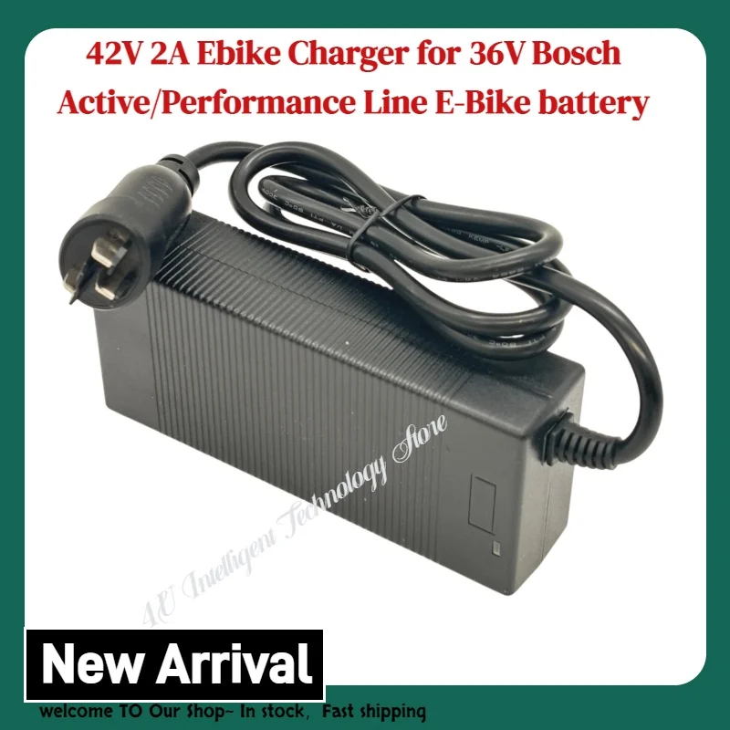 Elecrun 42V 2A Ebike Charger Compatible with 36V Bosch Active/Performance Line E-Bike Battery