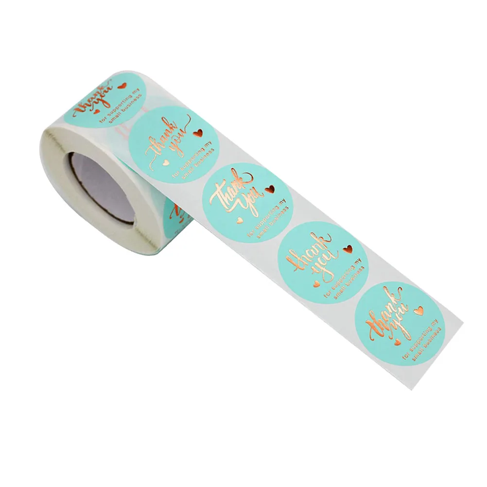 

500 Pcs Thank You Round Sticker 1 5 Inch Kraft Paper Gift Decorative Sealing Stickers For DIY Craft Packaging Folder