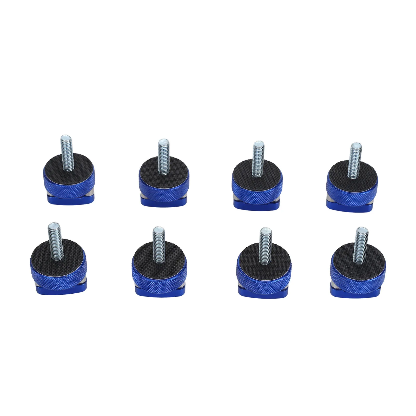 

8Pcs Billet Aluminum Quick Removal Thumb Screw Nuts Hardtop Bolts with Pull Rings for Bronco 2dr 4dr 2021+ Blue