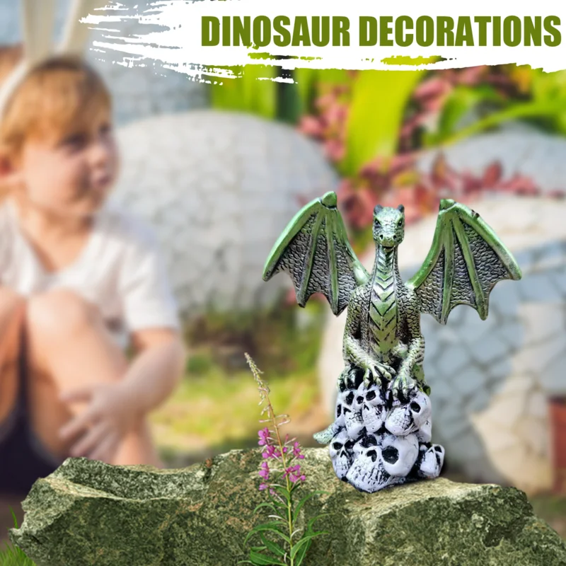 Dragon Garden Decorations Dragon Art Yard Decoration Outdoor Resin Sculpture Realistic Weatherproof Dragon Figurine For Yard Art