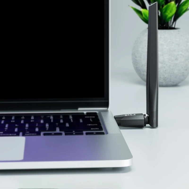 Bộ chuyển đổi không dây USB tương thích5.4 Bộ thu phát Kết nối mạnh mẽ cho Windows8.1/10/11 K1KF