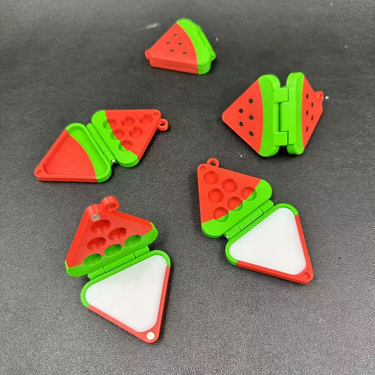 Cute Watermelon Watercolor Palette Art Paint Pallete 3D Printing Watercolor Pigment Organizer Portable Outdoor Painting Tool