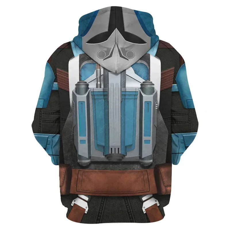 Sky01 Bo Katan Kryze 코스프레 애니메이션 까마귀 3D 프린트 후드 티셔츠 남성 여성 캐주얼 스트리트웨어 풀오버 할로윈 DailySd01$