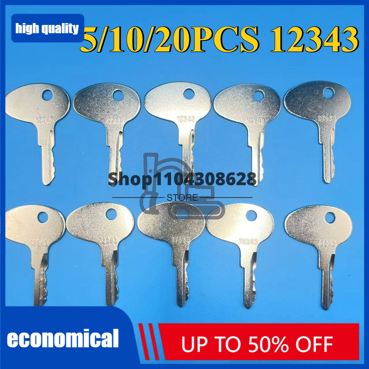 

5/10/20PCS 912-0514920 Ignition Keys For Mitsubishi Forklift Dozer Tractor International 12342 Key