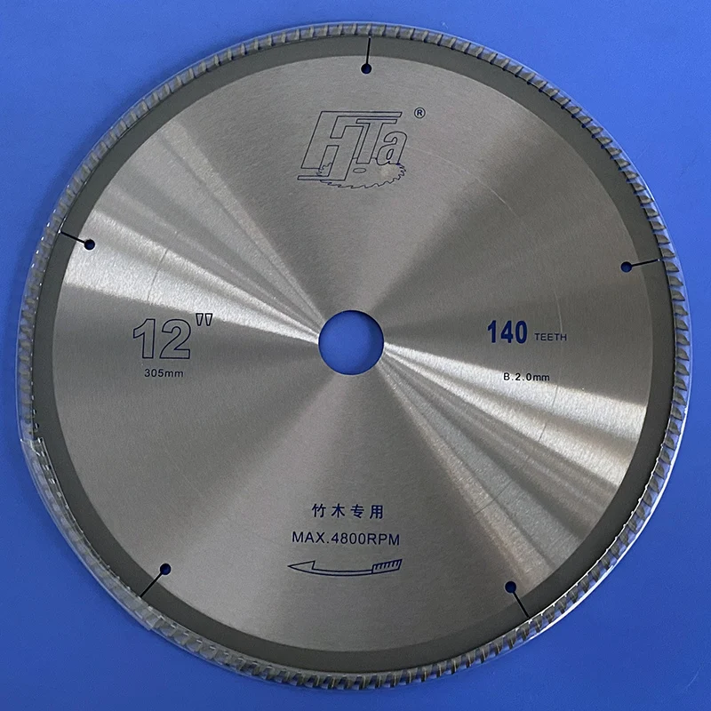 On Sale of 205-305mm*30/25.4*120-140T Thin Kerf TCT Saw Blade For Cutting Bamboo Wood PVC Plastic Pipe Plastic Extruded Board