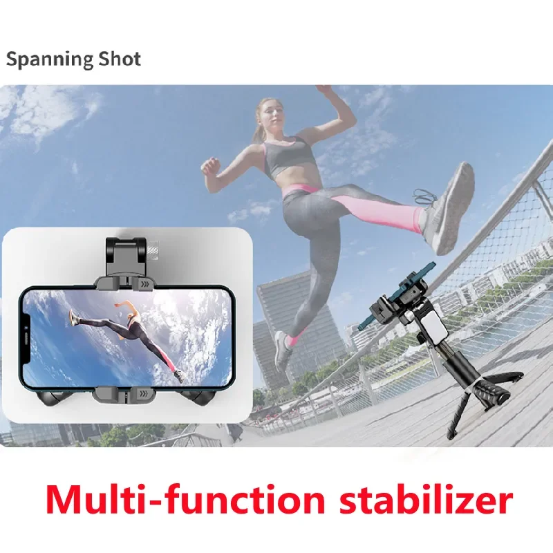 Collezione AliExpress 360 rotazione dopo la modalità di ripresa stabilizzatore cardanico Selfie Stick treppiede Gimbal per iPhone telefono