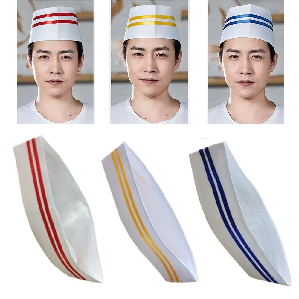 

Headwear Chef Hat Restaurant Kitchen Men&Women Work Hat Cook Cap Boat Caps Flat Cap Restaurant Canteen Bakery Kitchen