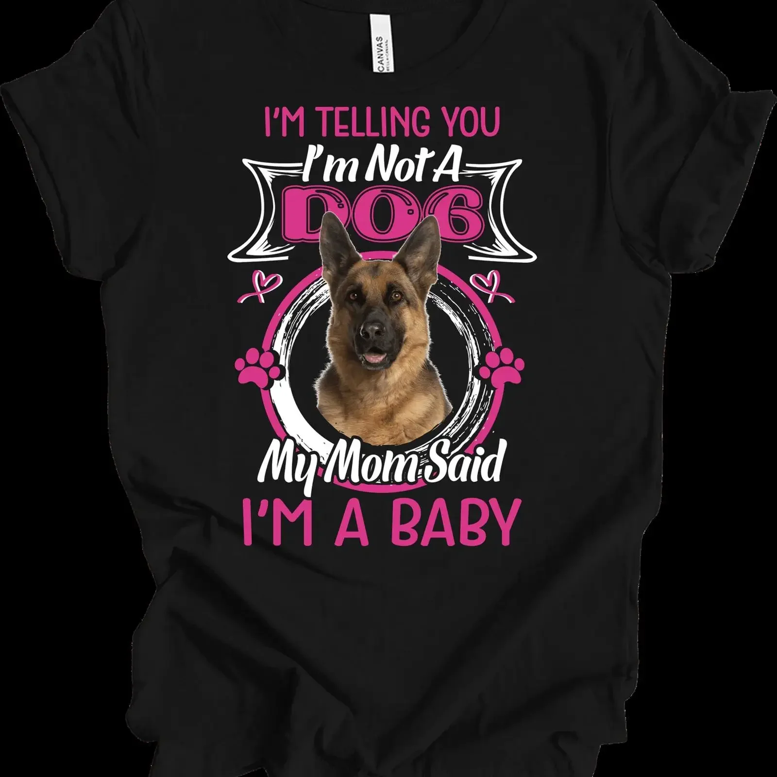 Funny German Shepherd Dog Mom T Shirt vintage Washed homme streetwear Soft fashion Top For Everyday Wear Versatile