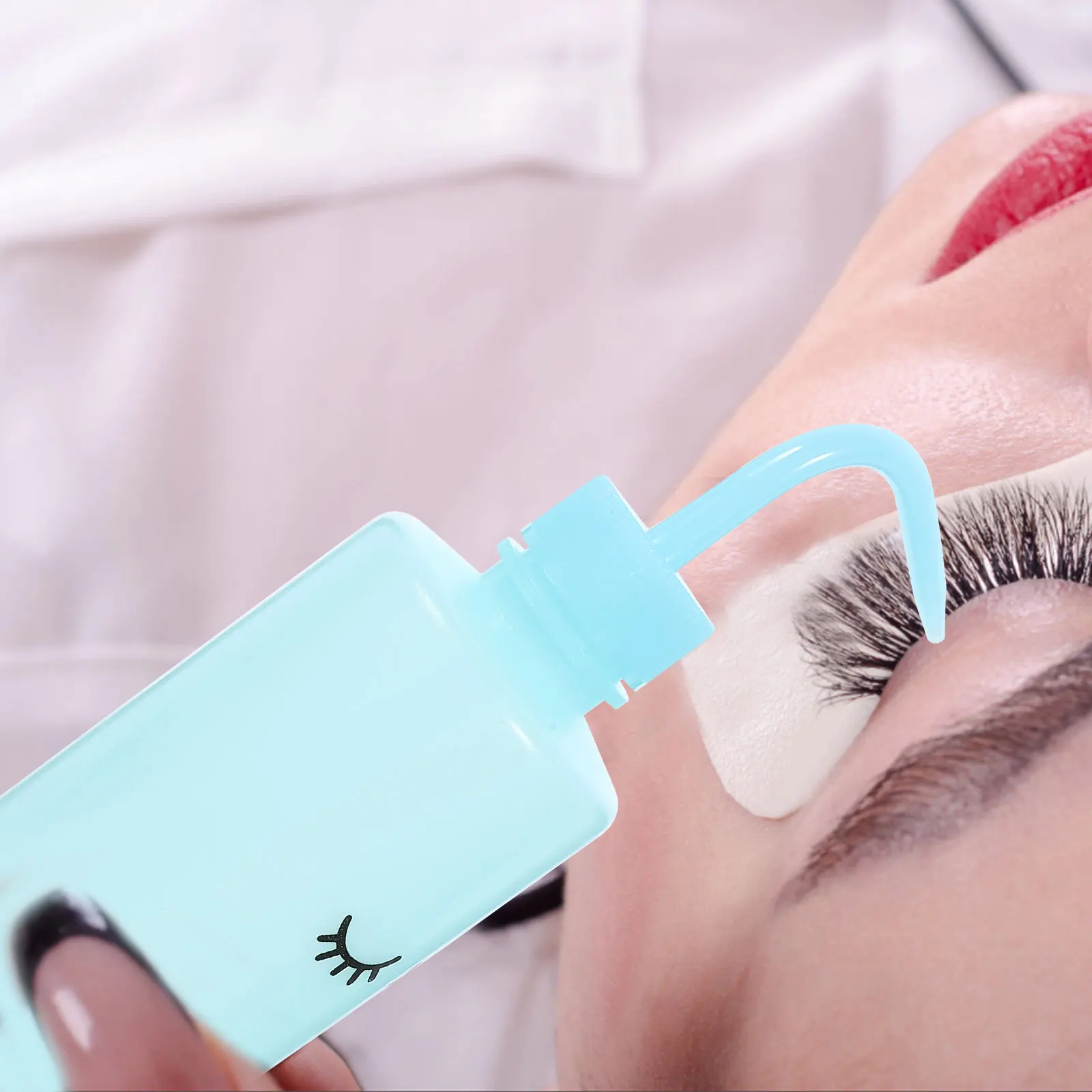 

2Pcs Eyelash Washing Bottles Narrow Tip Durable Squeeze Wash Bottle Precise Lash Cleaning Water Squeeze Bottle for Plants Tattoo