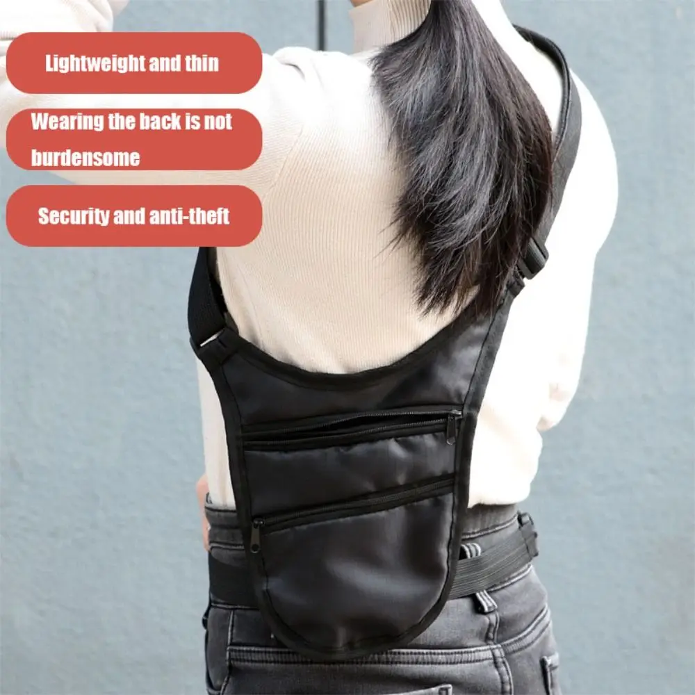 Security Invisible Travel Waist Packs Adjustable strap Breathable fabric Anti theft waist bag terylene Multiple pockets