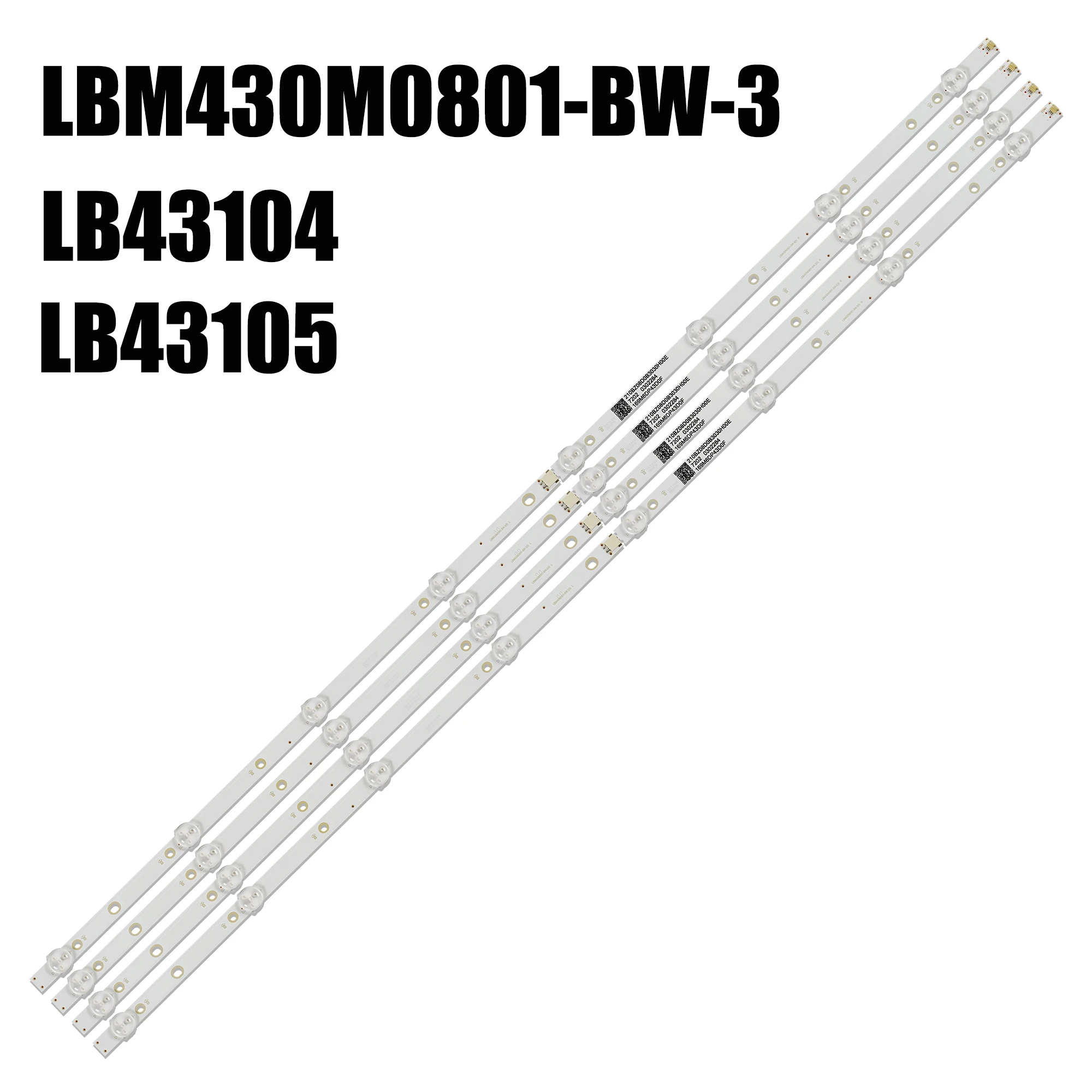LED Backlight strip 43PUS6503/62 43PUS6262/12 43PUS6703/12 43PUS6814/12 43PUS6400 43PUS6523/12 LB43104 V0_02 03 TPT430U3-EQYSHM