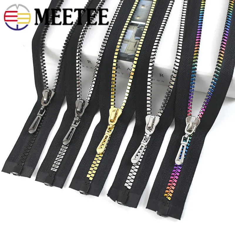 1Pc 8# 80cm Resin Zipper For Sewing Bag Garment Open End Zippers Jacket Backpack Decorative Zip Repair Kit DIY Accessories