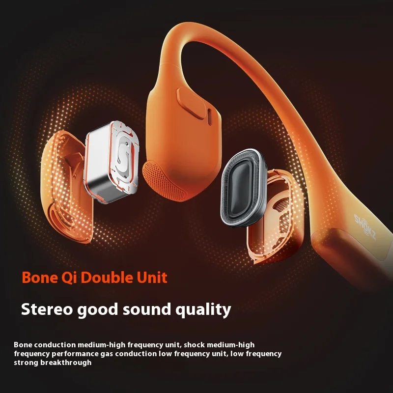 Shokz Openrun Pro 2 S820 Bone Conduction Bluetooth Headset Open Sports Running Sound Quality Upgrade Long Battery Life Custom