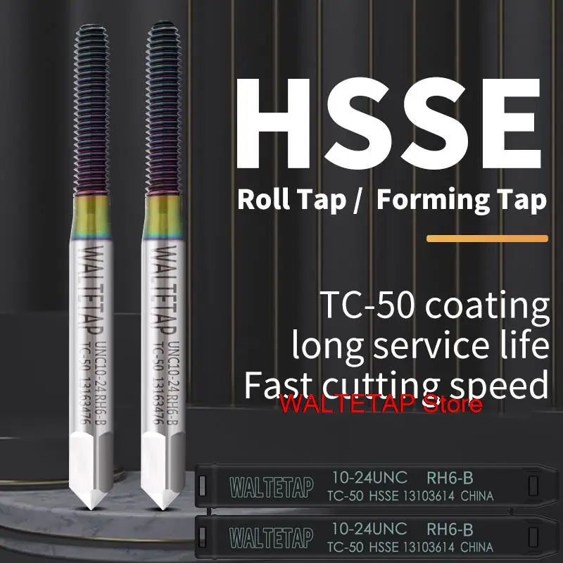 

HSSE-M42 Roll Forming Tap UNC 1-64 2-56 3-48 4-40 5-40 6-32 8-32 10-24 12-24 1/4 5/16 3/8 7/16 1/2 9/16 5/8 Machine Thread Taps