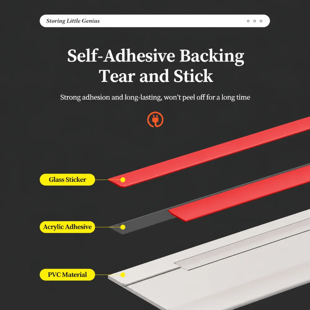 Professional PVC Floor Cable Cover Self Adhesive Soft Wall Wire Concealer No Drill 300cm Ethernet Cable Hider Baseboard
