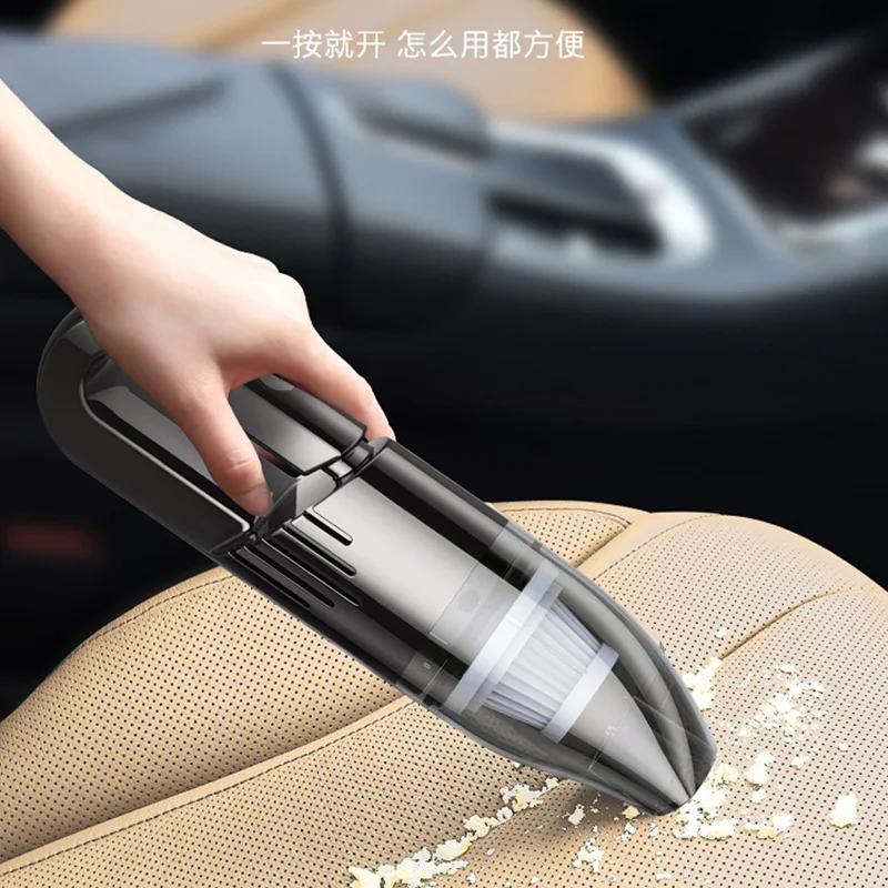 Wireless Wired Charge 8000Pa Suction Powerful Portable Car Vacuum Cleaner 120W Portable Handhold Car Cleaner Home Duster