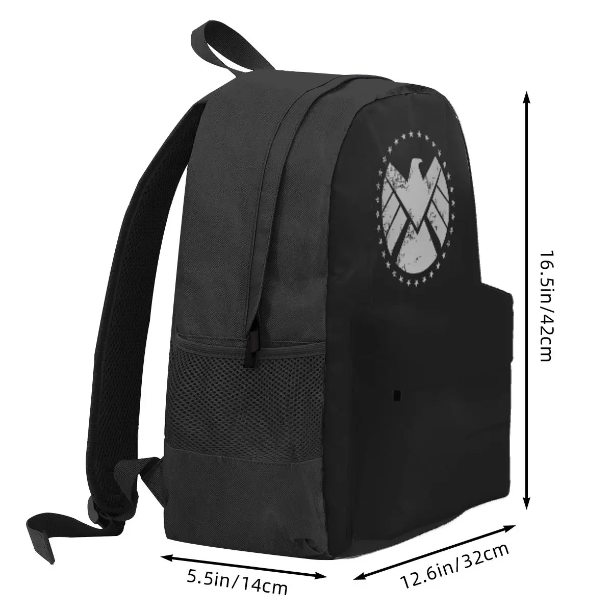 Shield Agent Training Student Backpack School Bag Hiking Travel Daypack for Boys Girls Bookbag Shoulder Bags