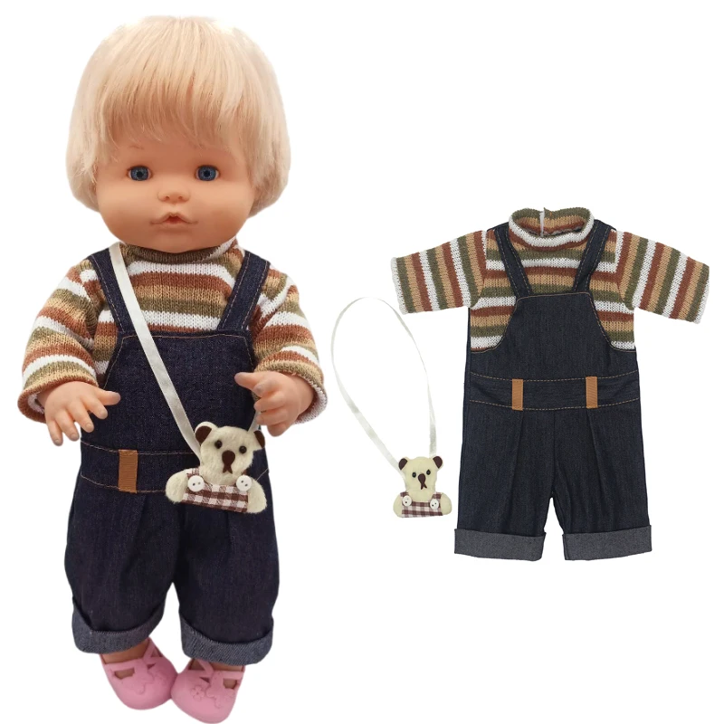 40cm Babies Doll Clothes for 42cm Nenuco Sports Suit Ropa Y Su Hermanita 16 Inch Doll Clothes