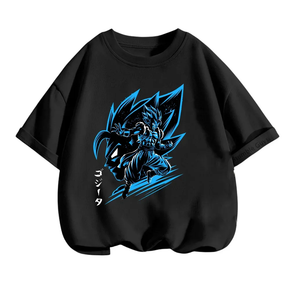 Boys Dragon Ball Z Tshirt Kids Cartoon Anime Graphic Goku Print Short Sleeve T Shirt Tops Saiyan Tee Children Teen Girls Clothes