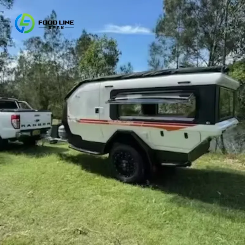 

Customized Lightweight Mini Aluminium Outdoor Camping Motorhomes for Travel with Tent Use As Truck Camper or Trailer