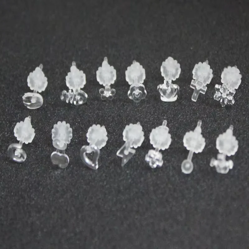 30 Stück hypoallergene Silikon-Ohrstecker, Pins mit Ohrringen, Stopper, Ohrringe, DIY-Schmuckherstellung – Detail 1
