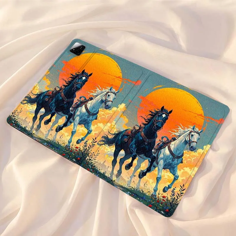 

Чехол для планшета Two Horses Sunset Run для Xiaomi Redmi Mi Pad 4 5 6 7 8 K SE Mini Pro Plus Max 10,1 11,2 дюйма