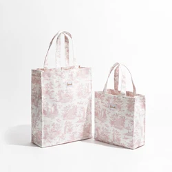 KOKOPEAS Canvas Fashion Woman Tote Handbag Square Muilted Sizes Luxury Design Shoulder Purse Embroidery Stylish Top Handle Bag