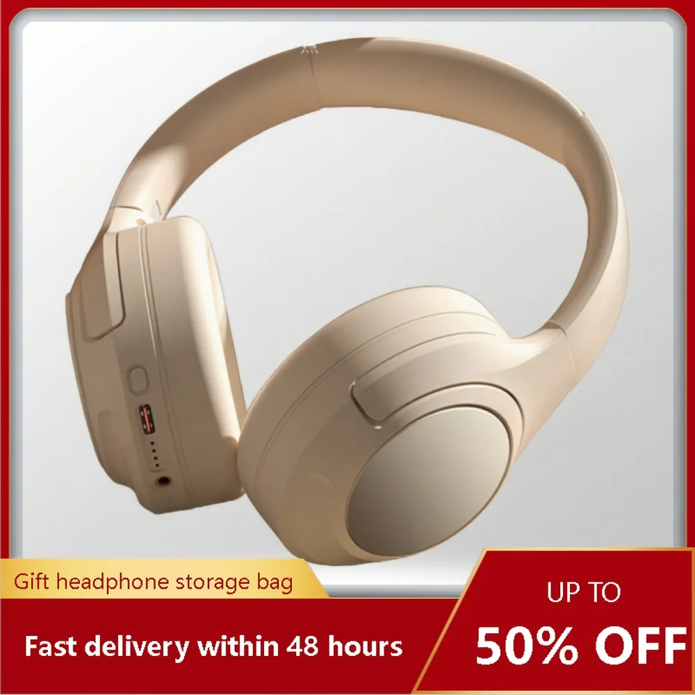 

Active noise reduction waterproof head mounted Bluetooth earphones wireless ANC subwoofer gaming headset sports headphones