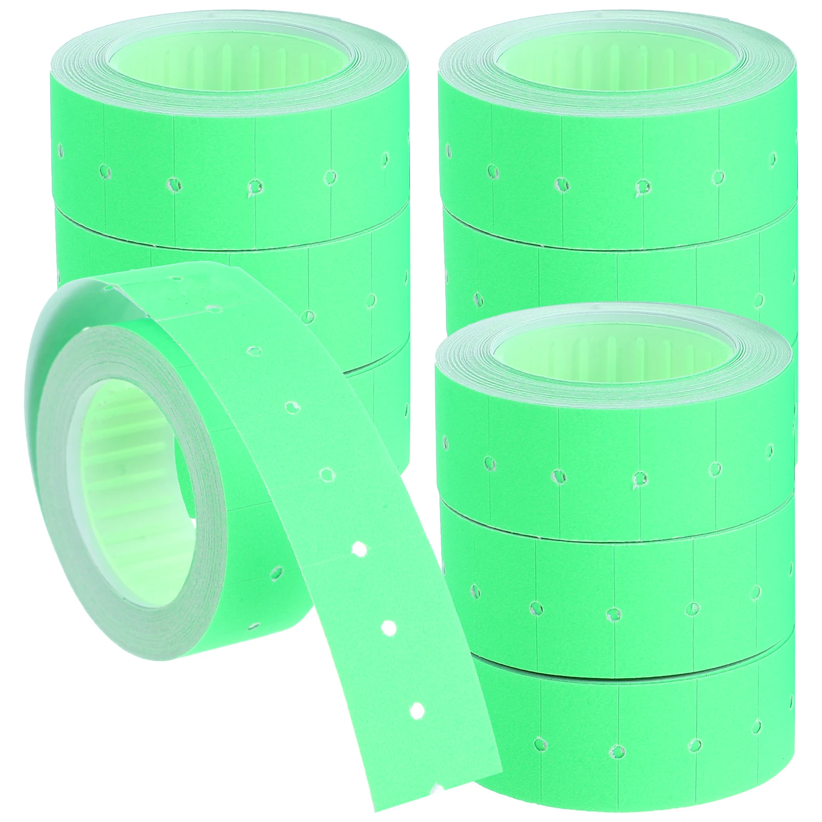 

5000pcs Price Tag Paper 10 Rolls Fluorescent Retail Store Shop Tags Sale Signs Market Accessories Folder Label