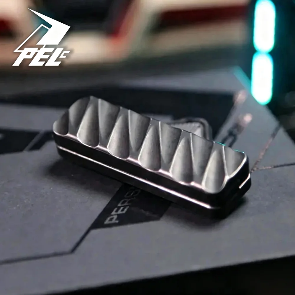 PEL STUDIO TITA PRO Stainless Steel Antiquing Limited Edition Fidget Slider Stress Relief Toy Fidget Toys Adult EDC Pocket Toy
