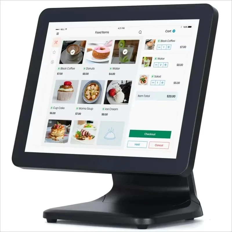 2026 15inch Double Screen Capacitive Touch Screen Windows 7/10 POS Machine Retail All-in-One Cashier System