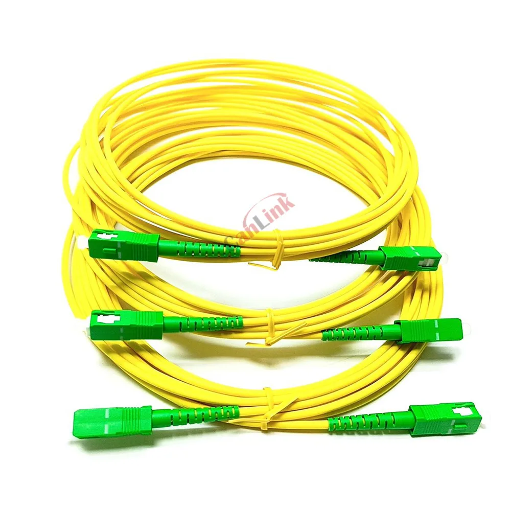 10PCS Fiber Optic SC/APC-SC/APC FTTH patch cord Single Mode Indoor Patch Cord Extension Cable 1M/2M/3M/5M jumper with adaptor - Image 5