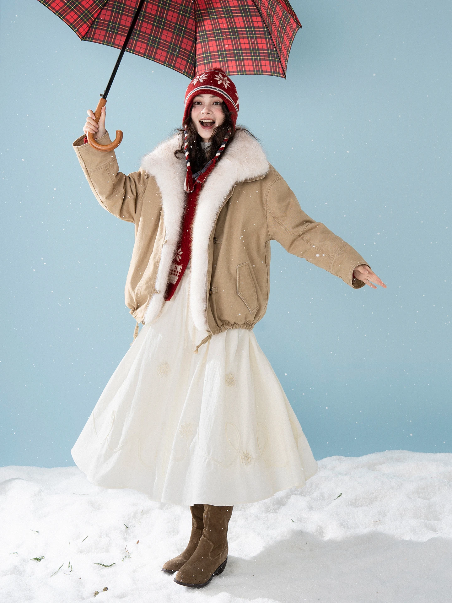 

Экологичная парка со съемным меховым воротником, пуховая куртка из 90% белого ду-пуха, винтажное женское пальто, теплое пальто Thi Long Sve