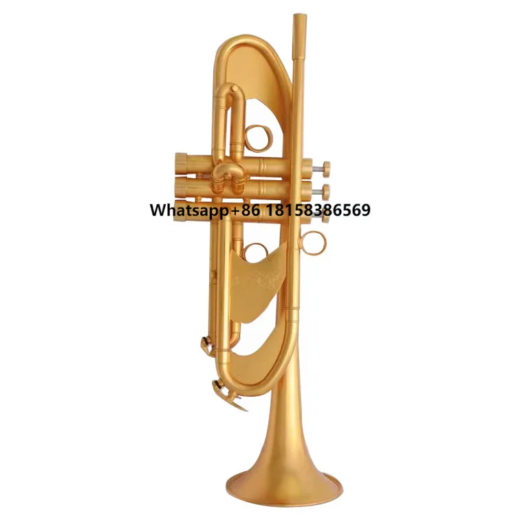 

Factory Directly Selling Bb Tuning Gold Plated Heavy Model Trumpet