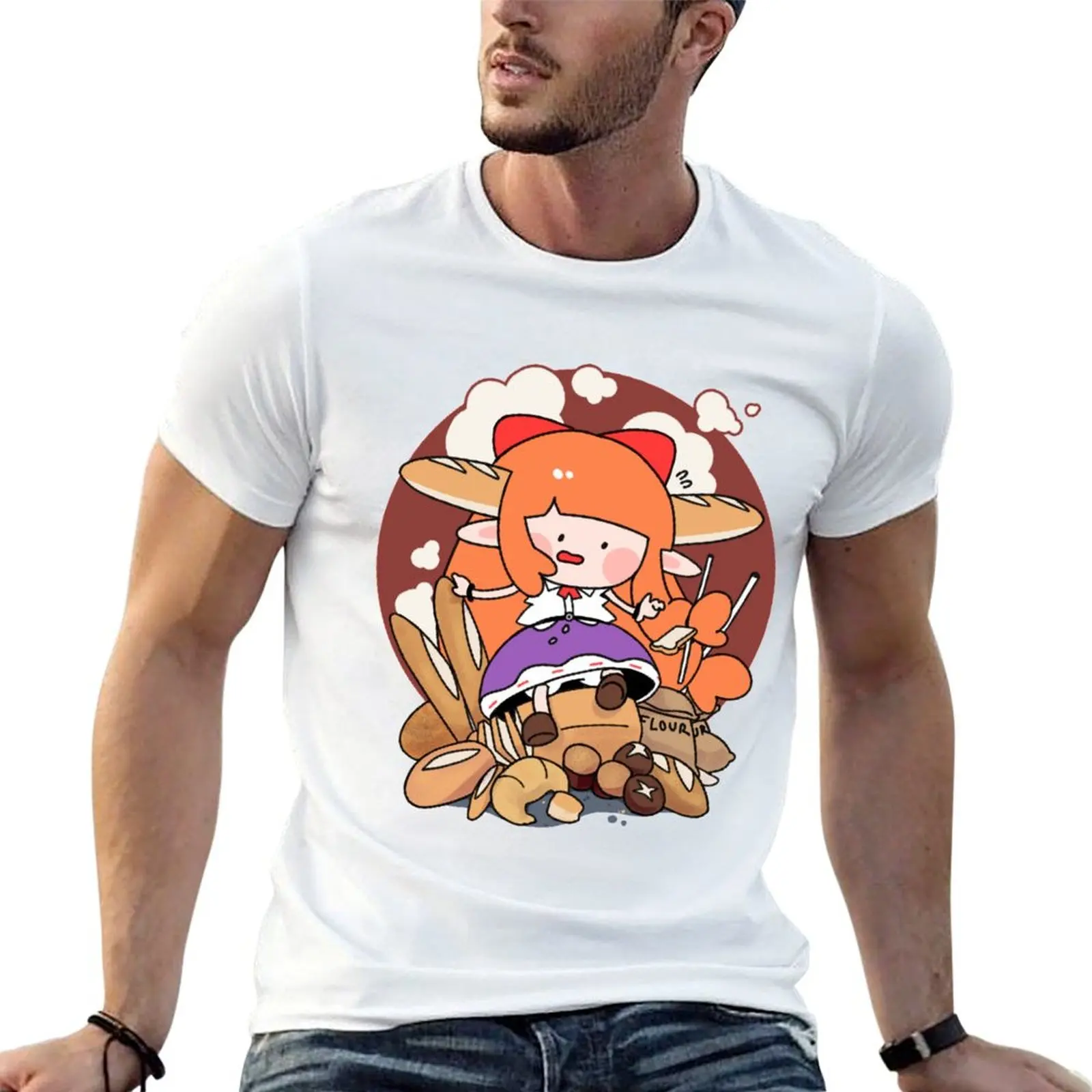 

Suika Ibuki: Bread Lord T-Shirt cotton t shirts high quality anime t shirts oversize T-Shirt