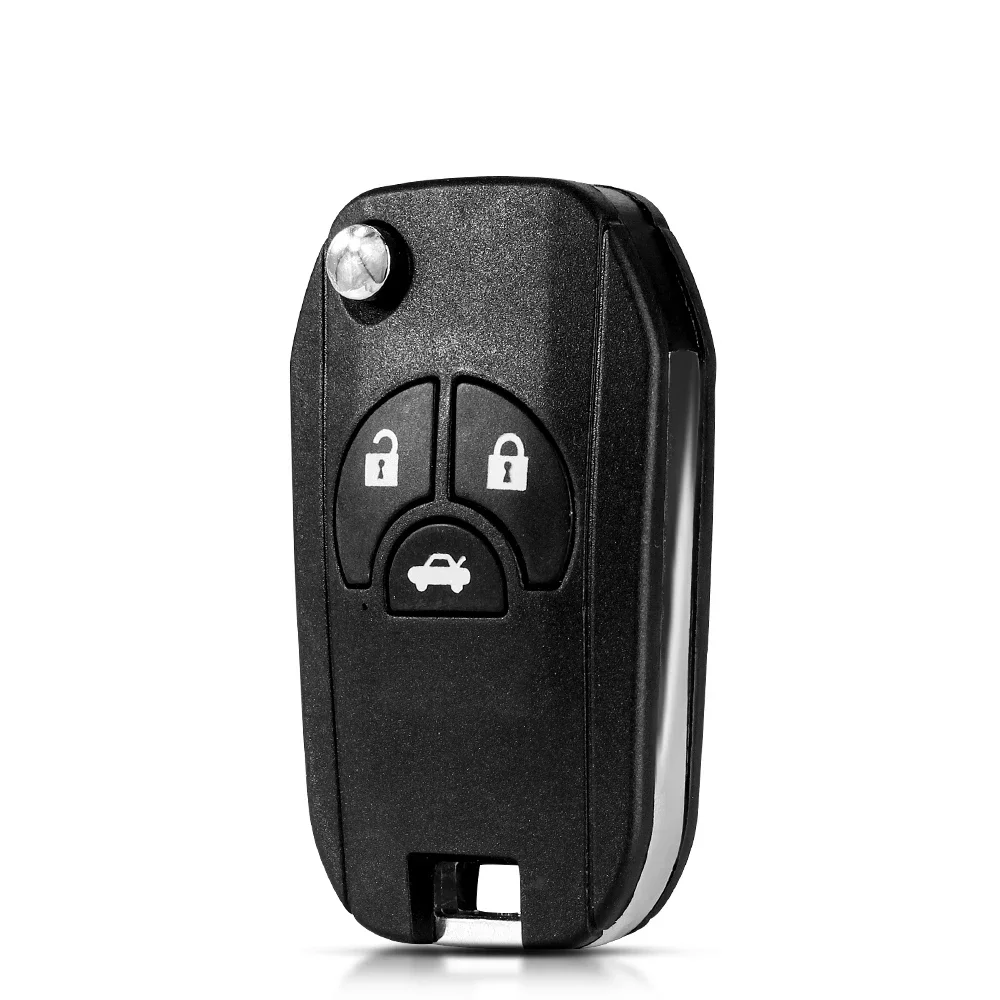 KEYYOU For Nissan Cube Micra Note Qashqai Juke Sylphy Tiida X-Trail Upgraded 2/3/4 Buttons Car Key Shell Case Fob Flip Key