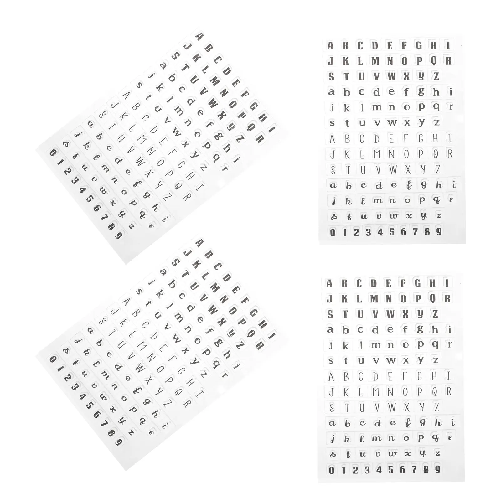 

4 Pcs Transparent Silicone Stamp Individual Stamps Card Cute for Making Silica Gel Hand Clear