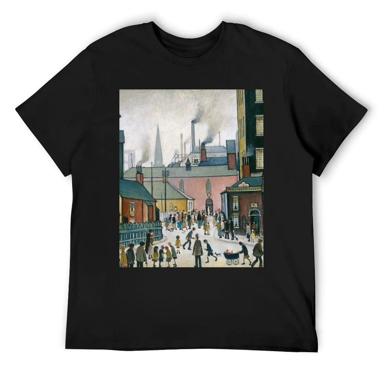 L S Lowry T-Shirt quick-drying vintage anime shirt t shirts for men pack