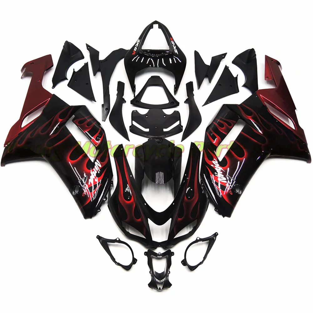 For Kawasaki Ninja ZX-6R 636 ZX600R ZX636 2007 2008 Motorcycle Fairing Exterior Accessories Graffiti Colour Change Suits