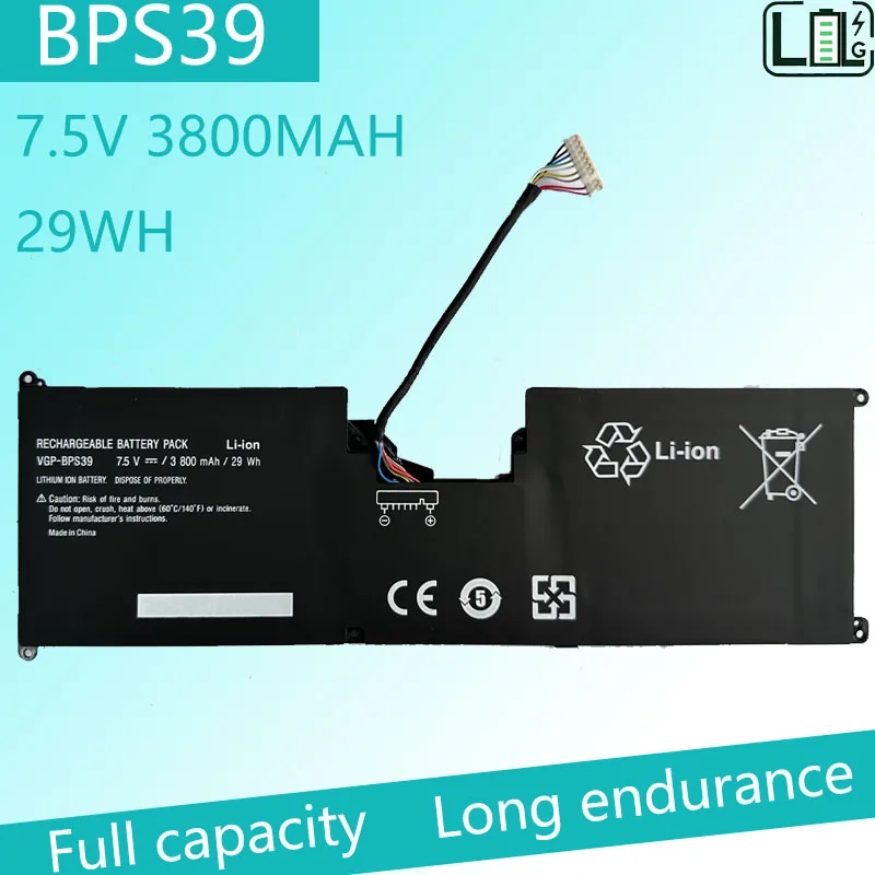 VGP-BPS39 Battery For Sony VAIO SVT11213CXB SVT11215CGB/W SVT1121B4E SVT11224E SVT1122C5E SVT112A2WL Tap 11 Tablet 7.5V 3800MAH