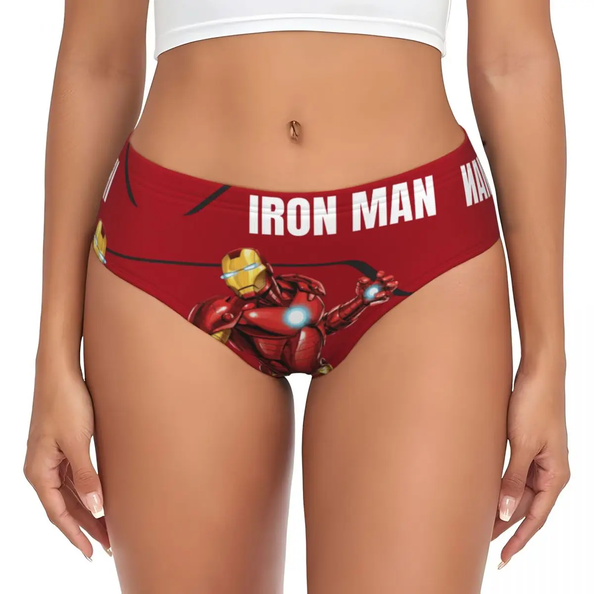 

Custom Iron Man Invincible Briefs Underwear Womens Comfortable Stretch Panties