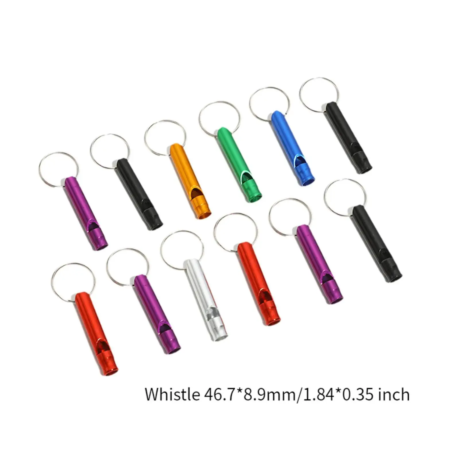 12x Camping Hiking Survival Whistles Dog Training Whistles for Hiking Sports